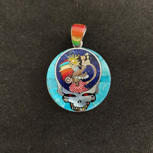 Grateful Dead Steal Your Face (Stealie) Ice Cream Kid Design Sterling Silver Pendant